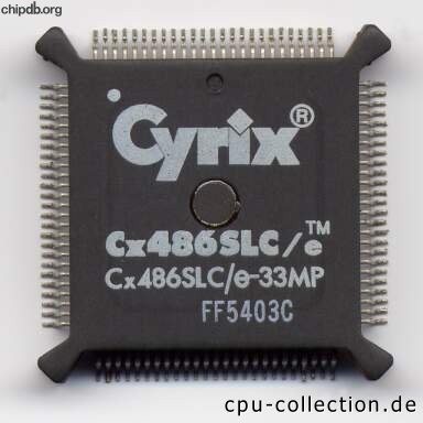 Cyrix Cx486SLC/e-33MP