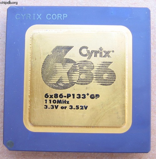 Cyrix 6x86-P133+GP 3.3V or 3.52V no capacitors