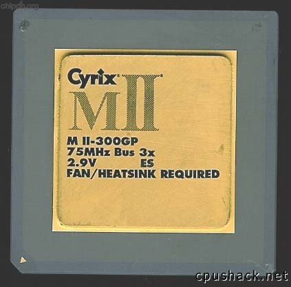 Cyrix MII-300GP ES 75 MHz bus
