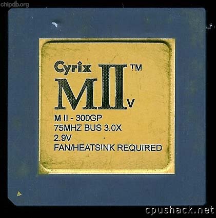 Cyrix MIIv-300GP 2.9V