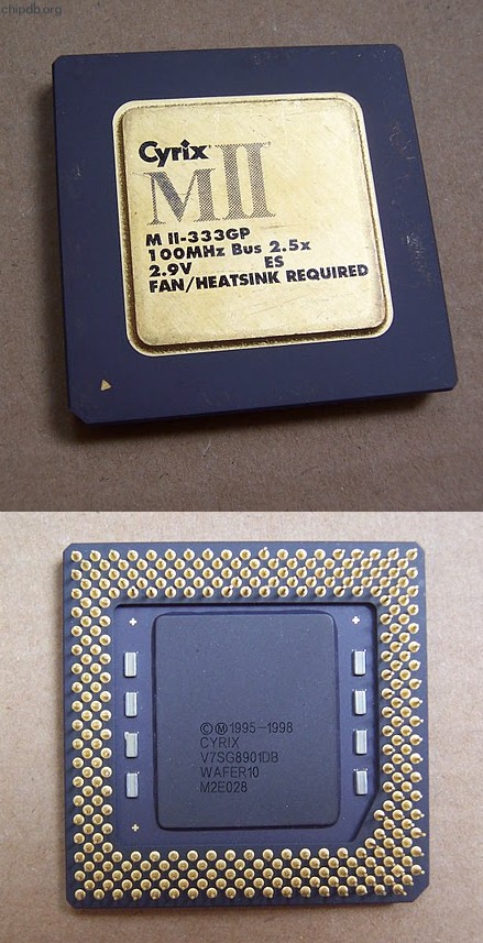 Cyrix MII-333GP 100 MHz bus ES