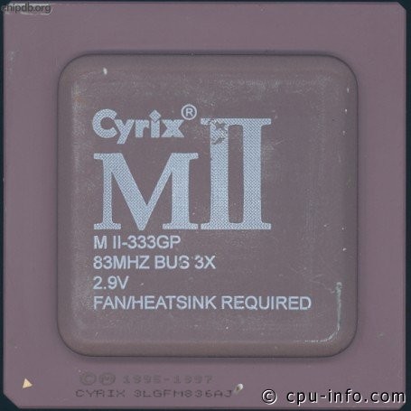 Cyrix MII-333GP blacktop diff font