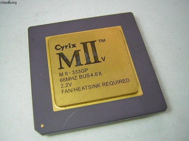 Cyrix MIIv-333GP 66 MHz bus