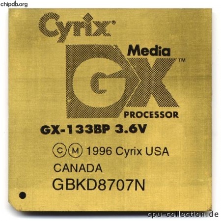 Cyrix MediaGX GX-133BP 3.6V