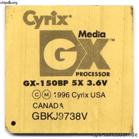 Cyrix MediaGX GX-150BP 3.6V
