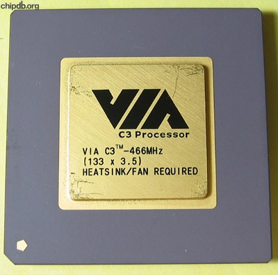 Cyrix Via C3-466MHz diff logo