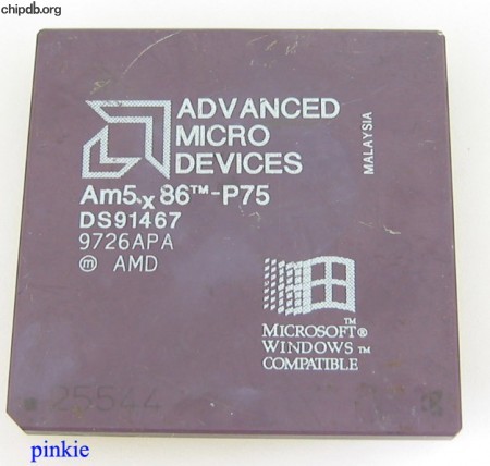 AMD Am5x86-P75 no speed mark