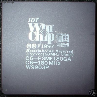 IDT WinChip C6-PSME180GA diff print 2
