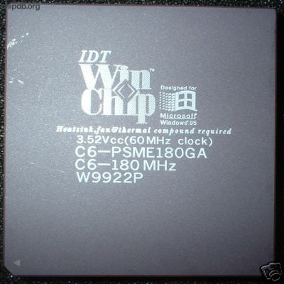 IDT WinChip C6-PSME180GA diff print 3