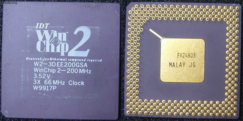 IDT WinChip2 W2-3DEE200GSA diff logo