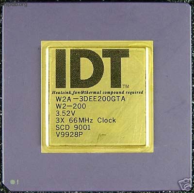 IDT Winchip2 W2A-3DEE200GTA diff logo