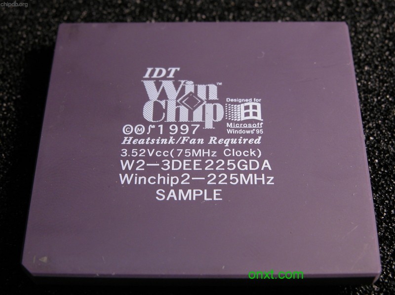 IDT Winchip2 W2-3DEE225GDA SAMPLE