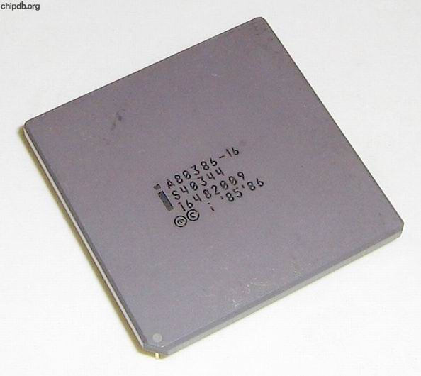 INTEL A80386-16 S40344 no sigma