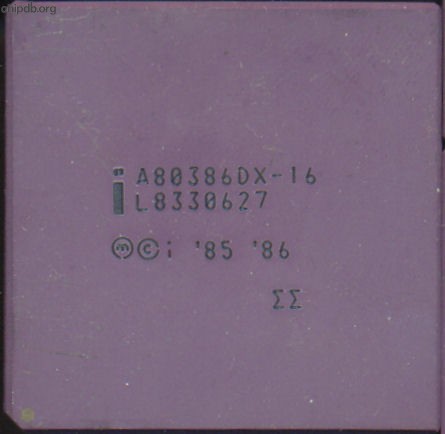 Intel A80386DX-16 nologos sigma