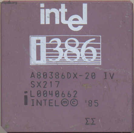 Intel A80386DX-20 IV SX217