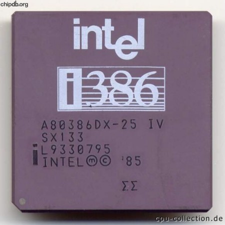 Intel A80386DX-25 IV SX133