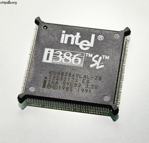Intel KU80386SLAL-20 SYE52