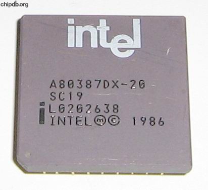 INTEL A80387DX-20 SC19