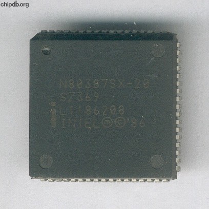 Intel NG80387SX-20 SZ369 no logo