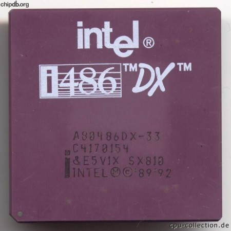Intel A80486DX-33 SX810