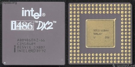 Intel A80486DX2-66 SX807 diff font