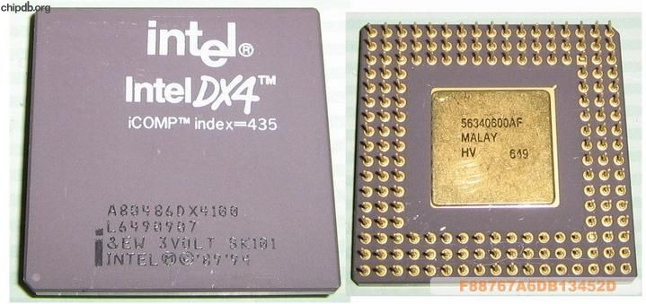 Intel A80486DX4100 SK101 laser print