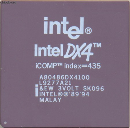 Intel A80486DX4100 SK096 white print