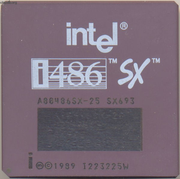 Intel A80486SX-25 SX693 remarked