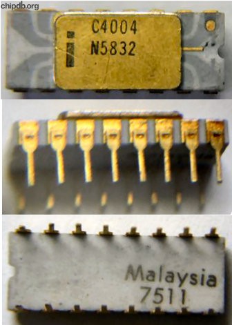 Intel C4004 Malaysia upside down print