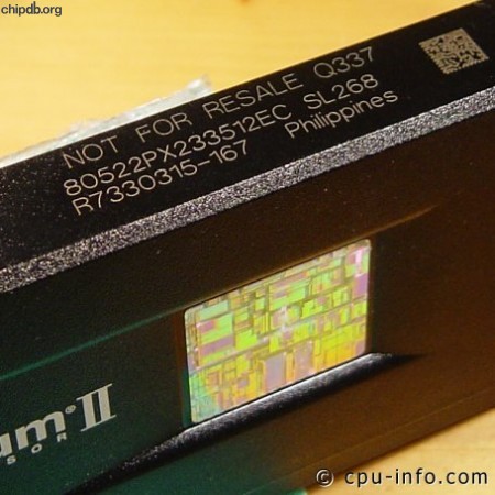 Intel Pentium II 80522PX233512EC SL268 not for resale Q337