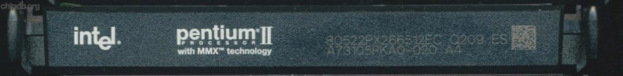 Intel Pentium II 80522PX266512EC Q209 ES