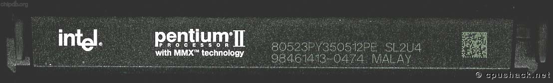Intel Pentium II 80523PY350512PE SL2U4 MALAY