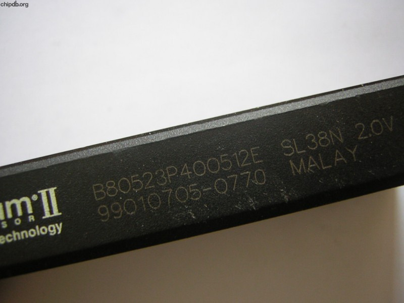 Intel Pentium II B80523P400512E SL38N MALAY