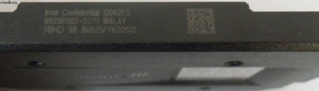 Intel Pentium III 80525PY600512 QD62ES