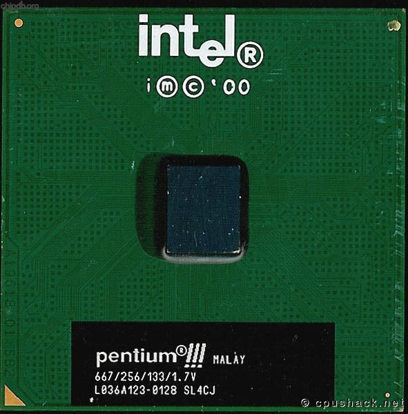 Intel Pentium III 667/256/133/1.7V SL4CJ