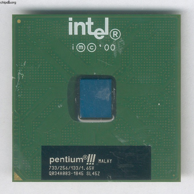 Intel Pentium III 733/256/133/1.65V SL45Z MALAY