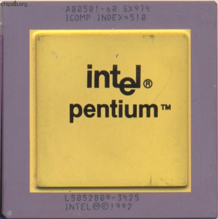 Intel Pentium A80501-60 SX974