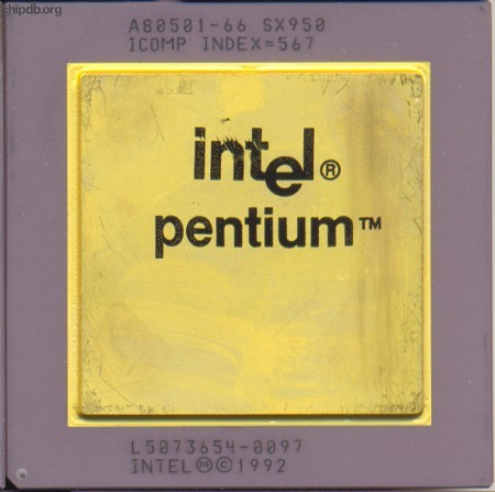 Intel Pentium A80501-66 SX950