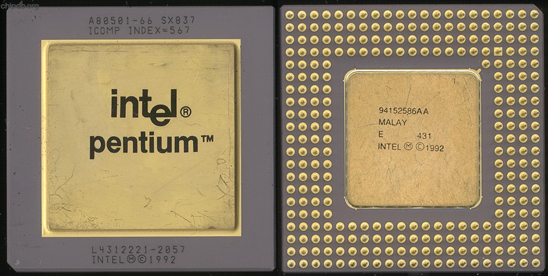 Intel Pentium A80501-66 SX837