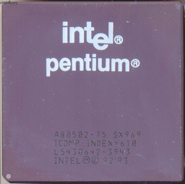 Intel Pentium A80502-75 SX969 Pentium (R)