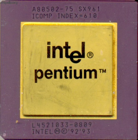 Intel Pentium A80502-75 SX961