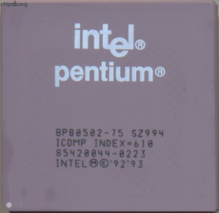 Intel Pentium BP80502-75 SZ994