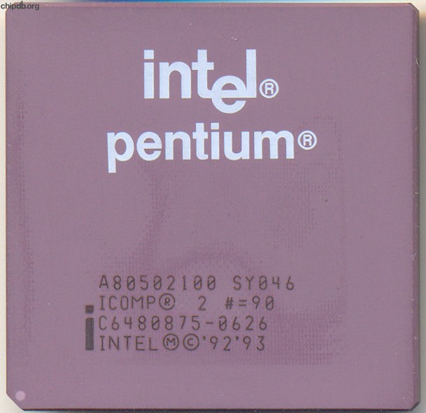 Intel Pentium A80502100 SY046 ICOMP2