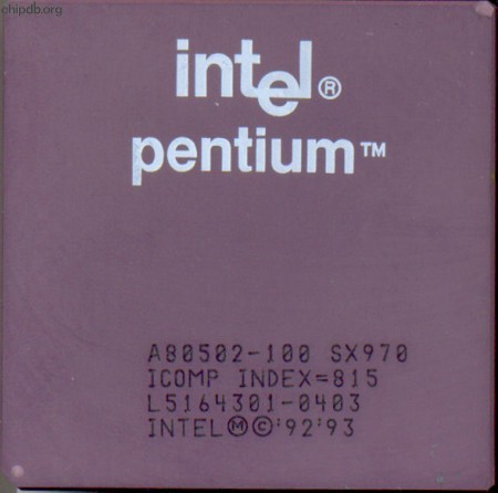 Intel Pentium A80502-100 SX970