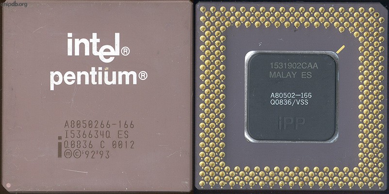 Intel Pentium A8050266-166 Q0836 ES