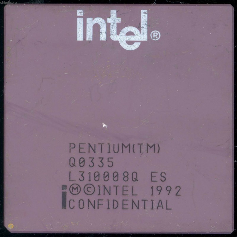 Intel Pentium (TM) Q0335 diff print
