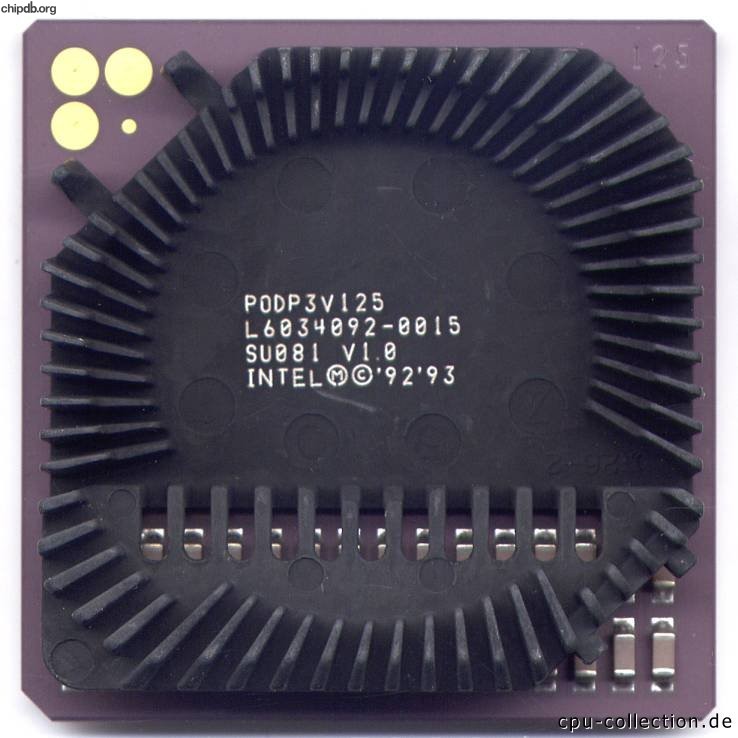 Intel Pentium Overdrive PODP3V125 SU081 V1.0