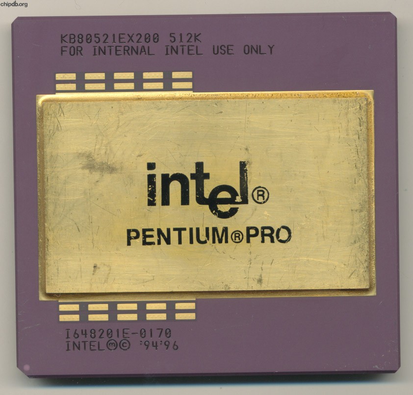Intel Pentium Pro KB80521EX200 FOR INTERNAL INTEL USE ONLY