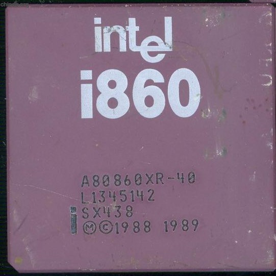 Intel i860 A80860XR-40 SX438 no XR logo