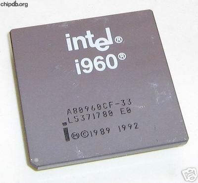 Intel A80960CF33 diff print